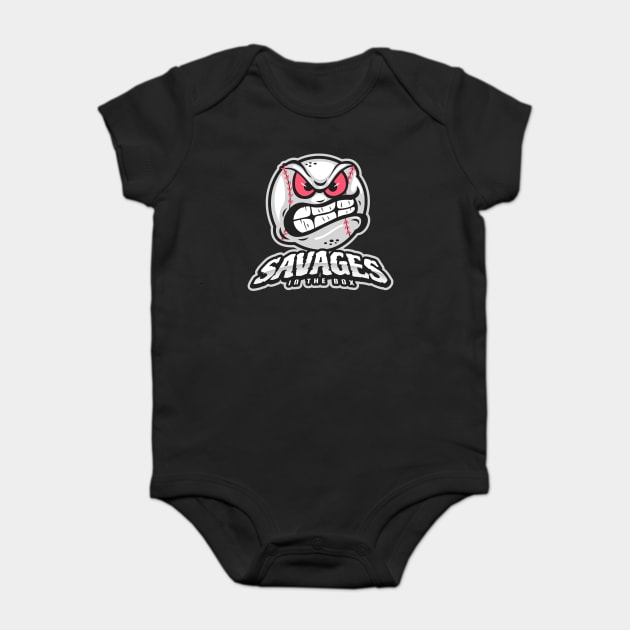 Savages In The Box Baby Bodysuit by Cosmo Gazoo